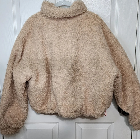 BP by NORDSTROM Faux Cropped Shearling Jacket - Picture 3 of 11